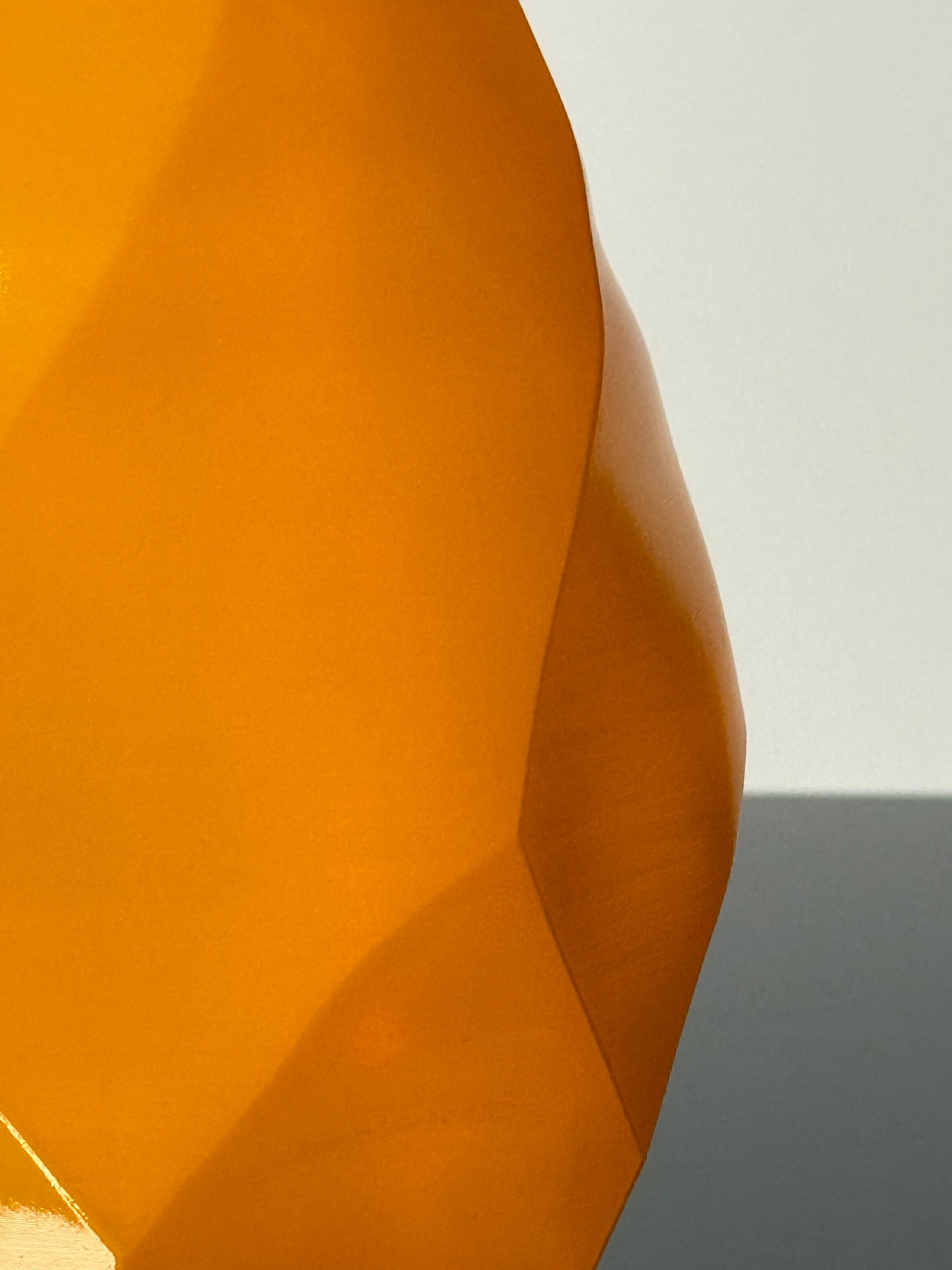 3D Printed Flame Lamp | Orange Lamp RGB LED with Remote | Hexentrix 3D