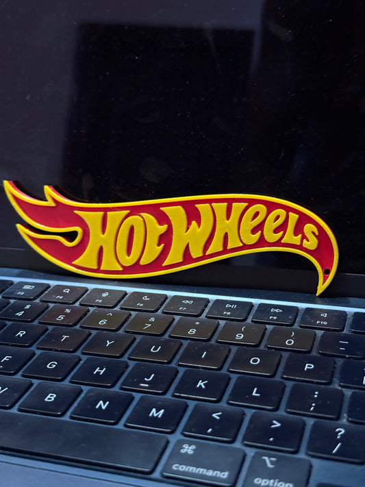 3D Printed Hot Wheels Logo Keychain | Hexentrix 3D