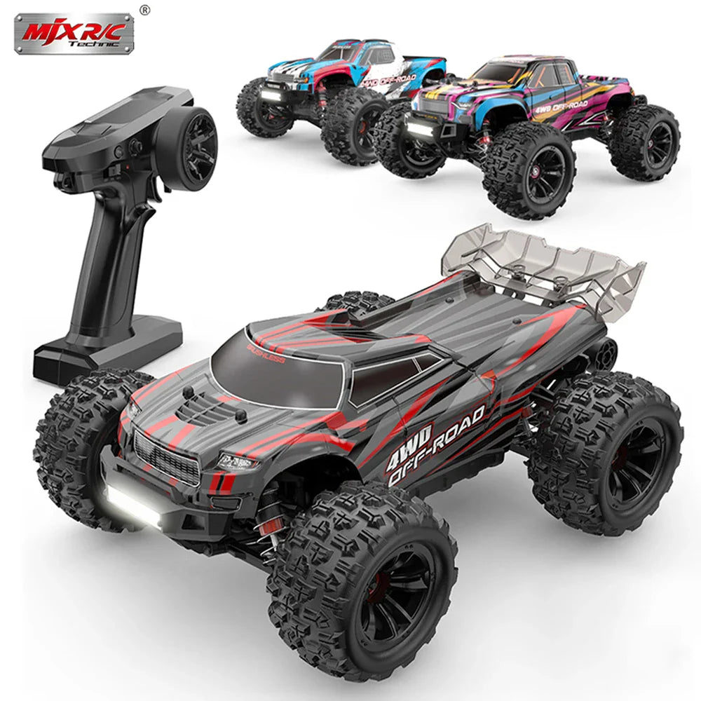 High-Speed Brushless 4WD RC Pickup - MJX 1/16 Off-Road Adventure