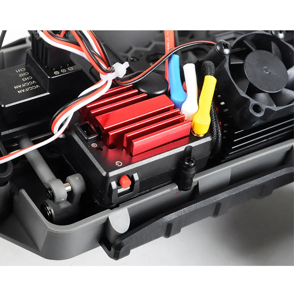 High-Speed Brushless 4WD RC Pickup - MJX 1/16 Off-Road Adventure