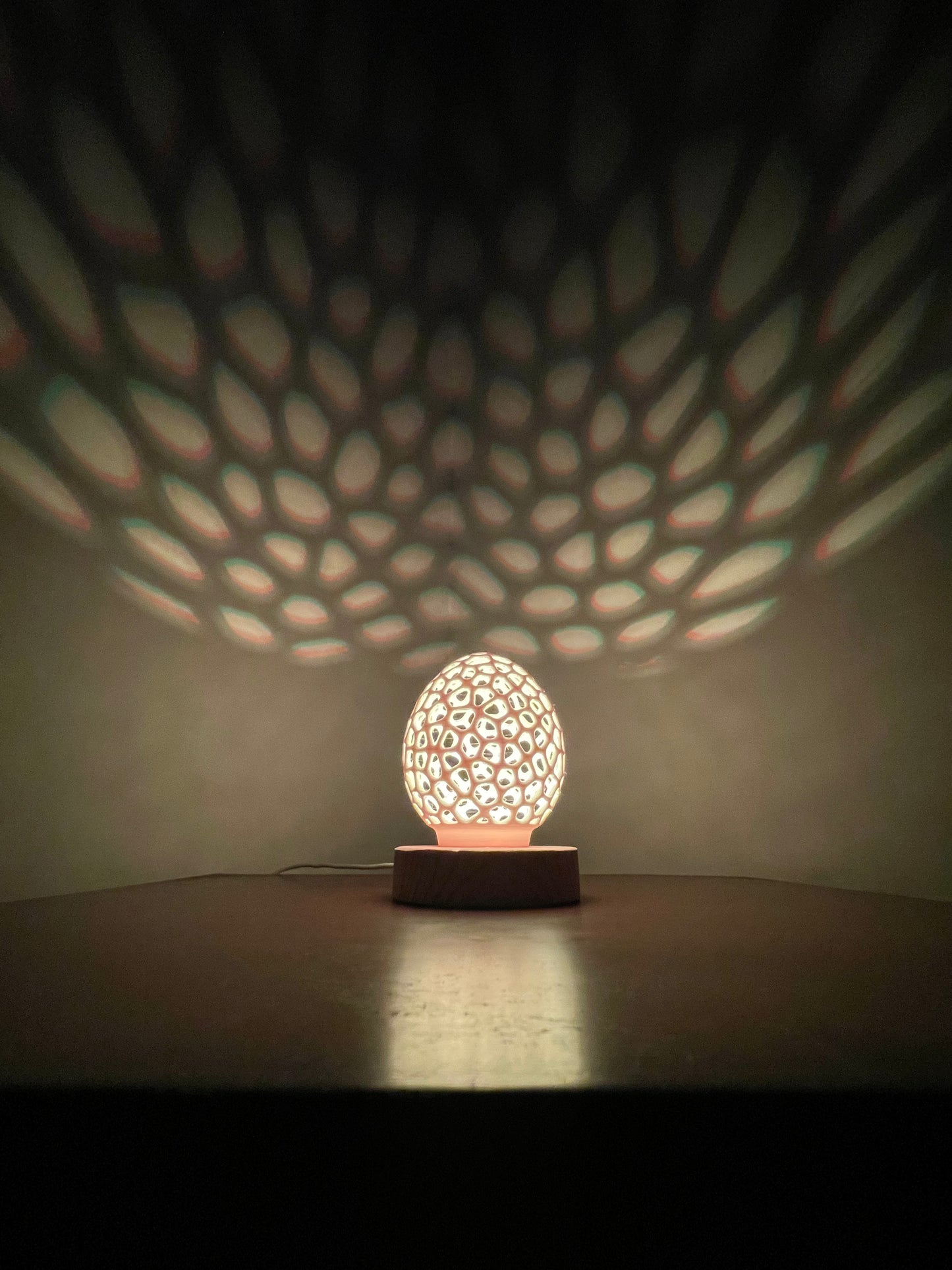 3D Printed Multi-Colored LED Tea Light Lamp + Remote | Hexentrix 3D