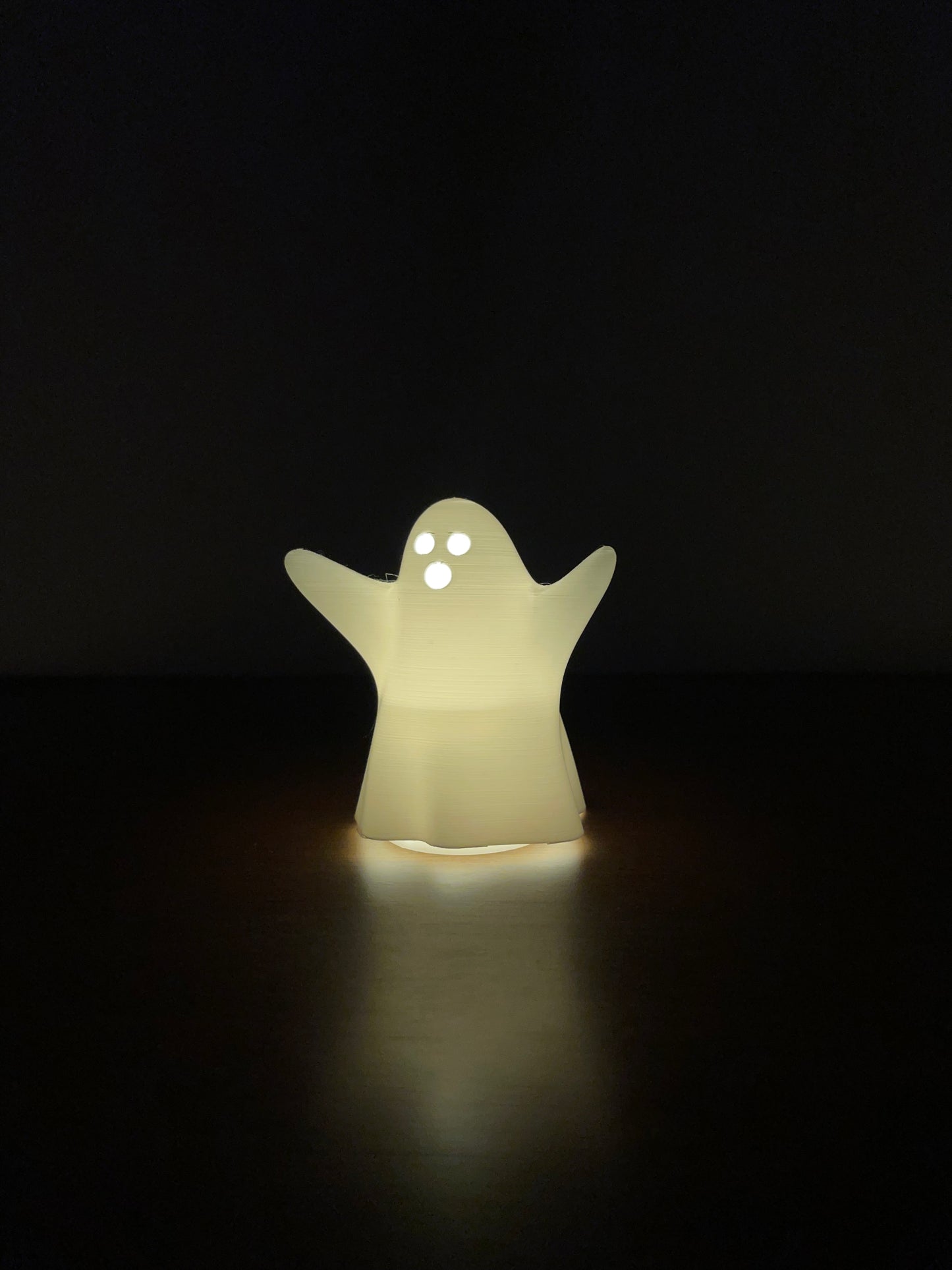 3D Printed Ghost Tea Light Lamp | RGB LED LAMP (with remote) | Hexentrix 3D