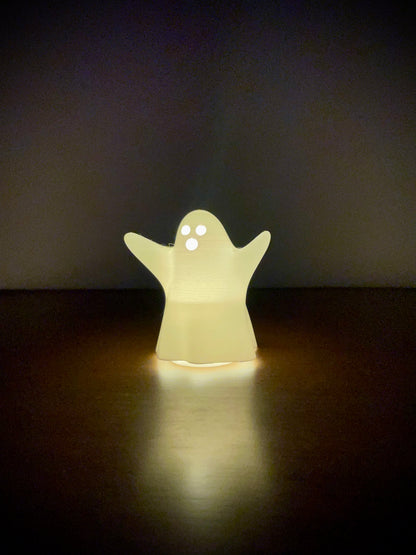 3D Printed Ghost Tea Light Lamp | RGB LED LAMP (with remote) | Hexentrix 3D