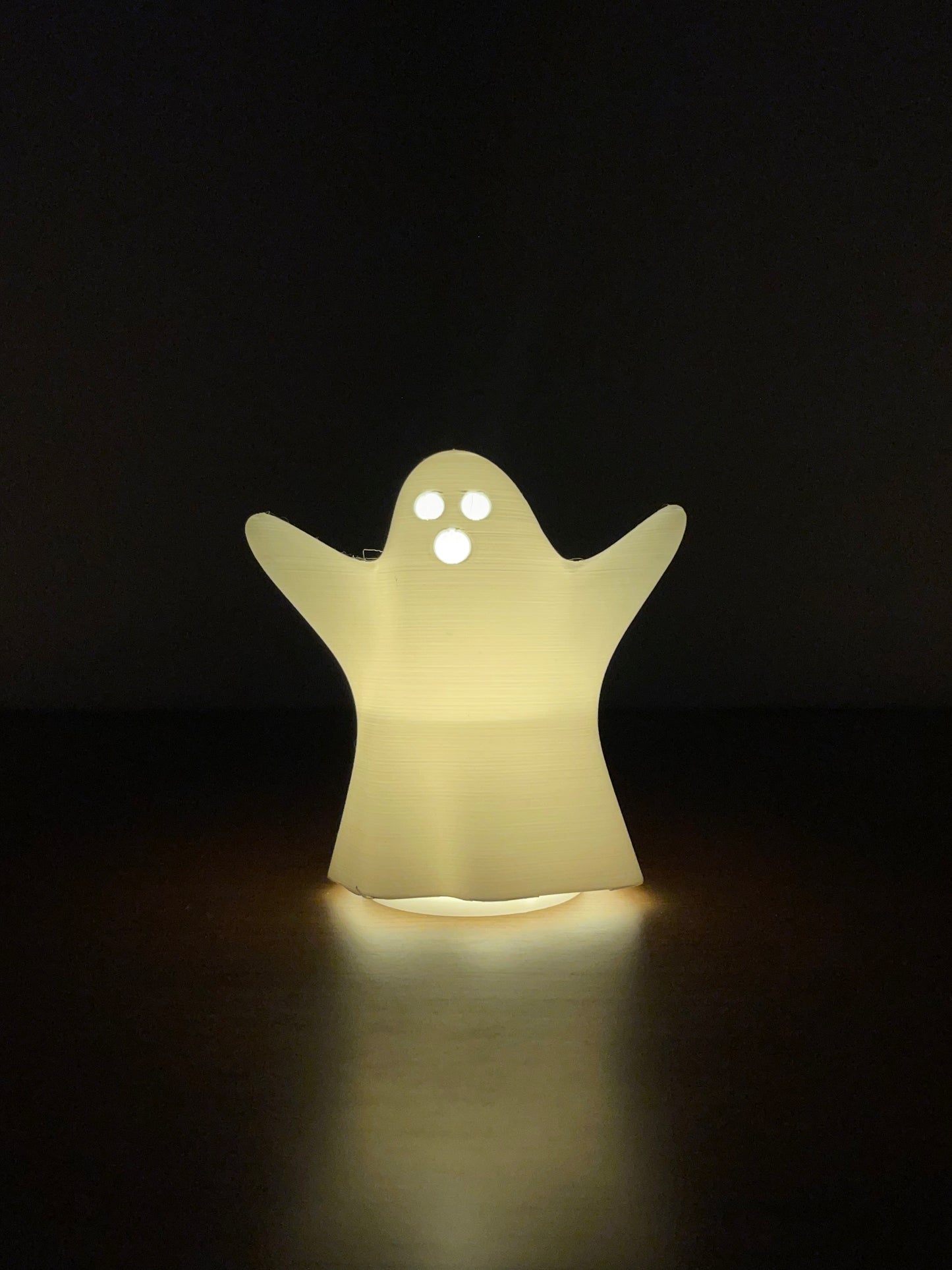 3D Printed Ghost Tea Light Lamp | RGB LED LAMP (with remote) | Hexentrix 3D