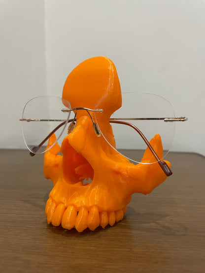 3D Printed Skull Eyeglass Holder | Eyeglass Stand | Hexentrix 3D