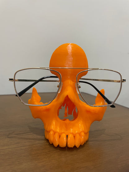 3D Printed Skull Eyeglass Holder | Eyeglass Stand | Hexentrix 3D