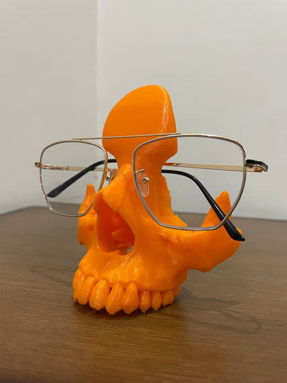 3D Printed Skull Eyeglass Holder | Eyeglass Stand | Hexentrix 3D