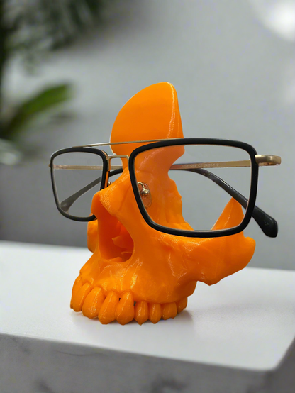 3D Printed Skull Eyeglass Holder | Eyeglass Stand | Hexentrix 3D