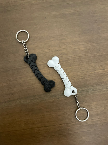 3D Printed Articulation Dog Bone Keychain | (Set of 2) | Hexentrix 3D