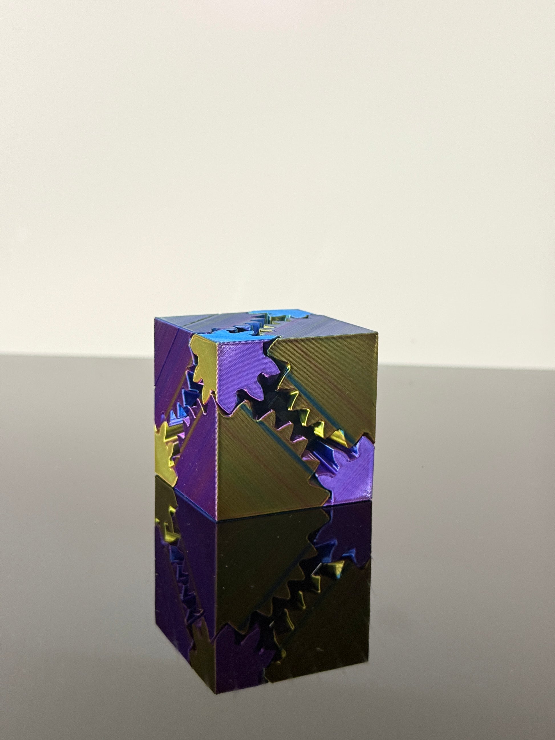 3D Printed Gear Cube | Fidget Toy