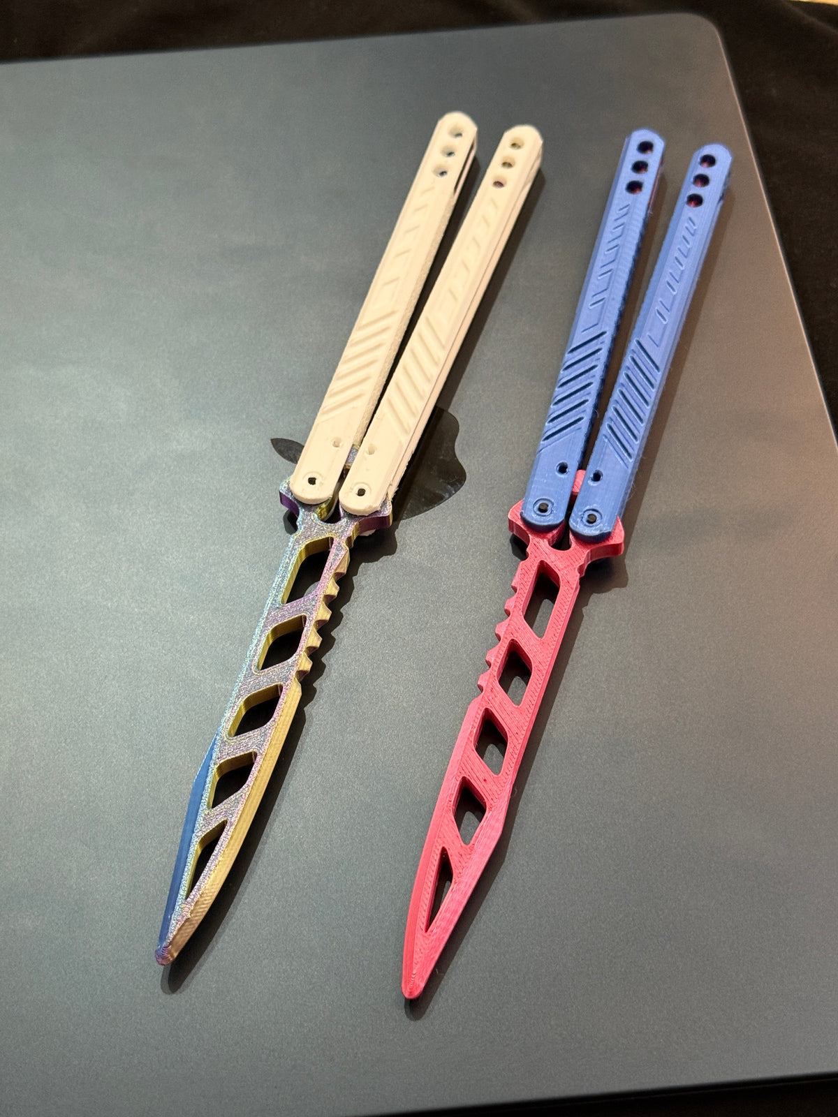 3D Printed Butterfly Knife (Toy) | Balisong | Hexentrix 3D