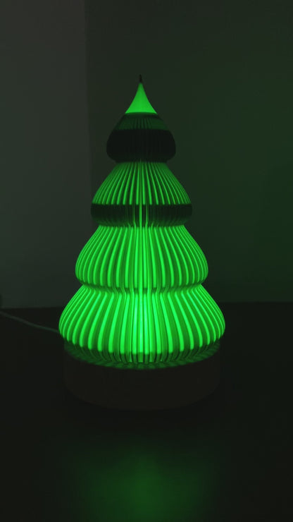 Christmas tree lamp video